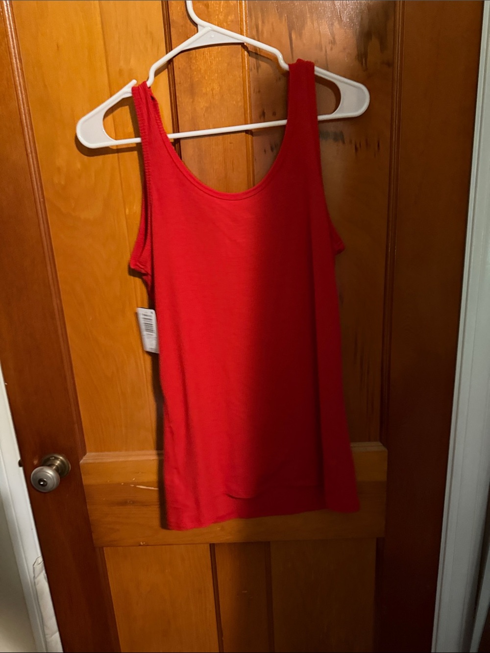 torrid Red Ribbed Scoop Tank - Picture 5 of 5